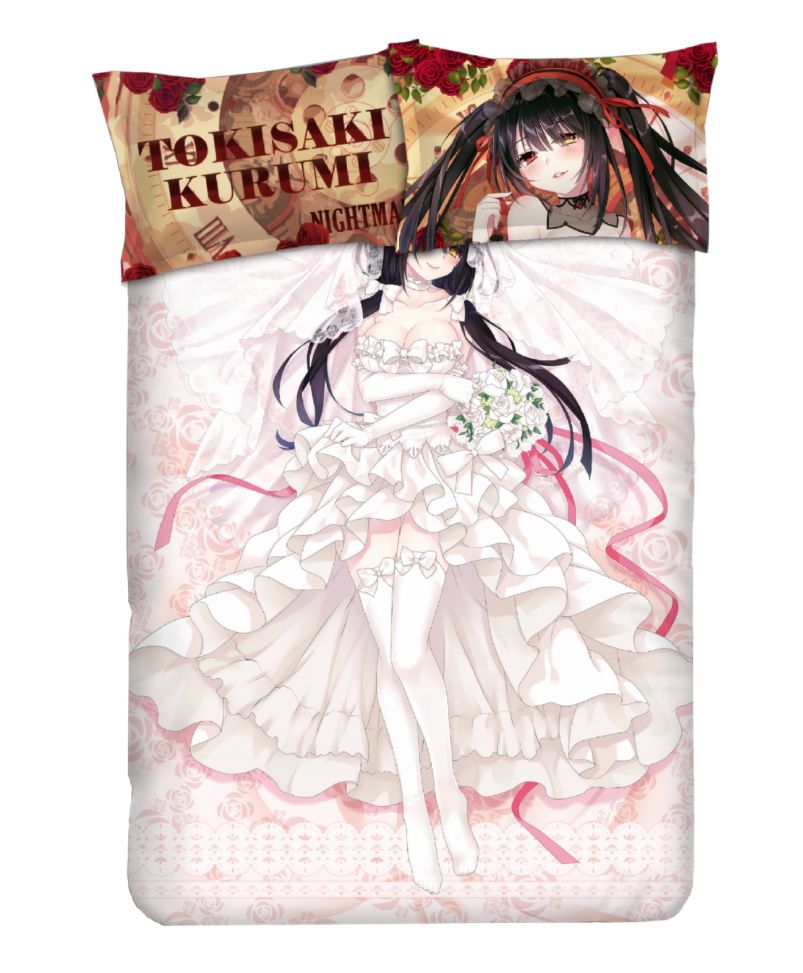 Kurumi Tokisaki - Date a Live Anime Bedding Sets,Bed Blanket & Duvet Cover,Bed Sheet with Pillow Covers